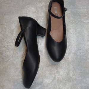 Bloch Black Womens 9.5 Broadway-Lo Character Shoes